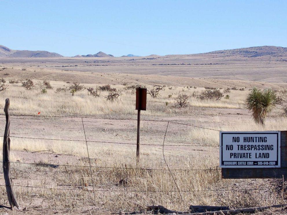 PHOTO: A 2012 photo taken near Cloverdale in New Mexicos Bootheel region shows a gated part of the Diamond A Ranch and is 77 miles south of Lordsburg, N.M., the nearest U.S. Border Patrol station.