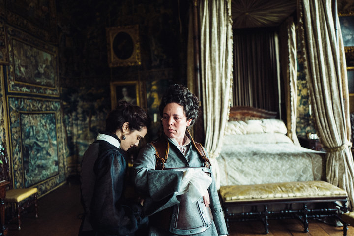 Rachel Weisz and Olivia Colman in "The Favourite."