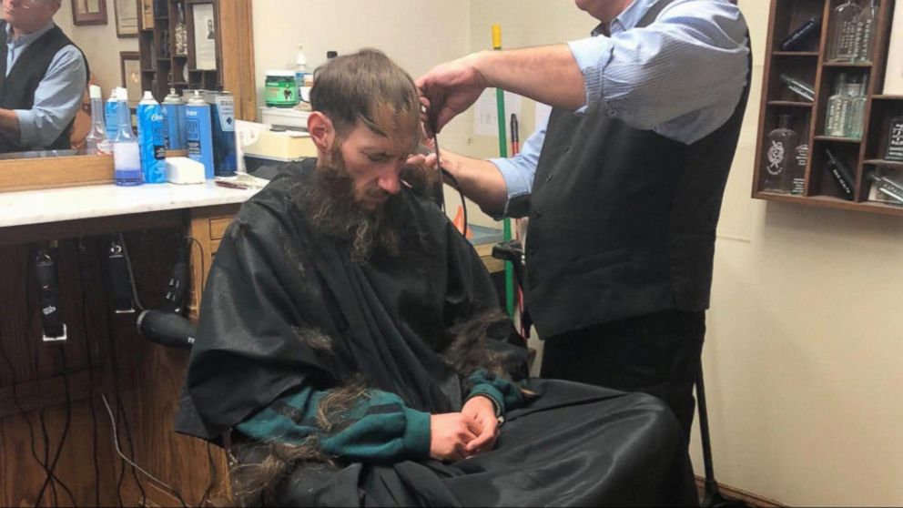 PHOTO: Johnny Bobbitt received a haircut courtesy of Kate McClure, who raised more than $360,000 after she claimed Bobbitt helped her on the side of the road.