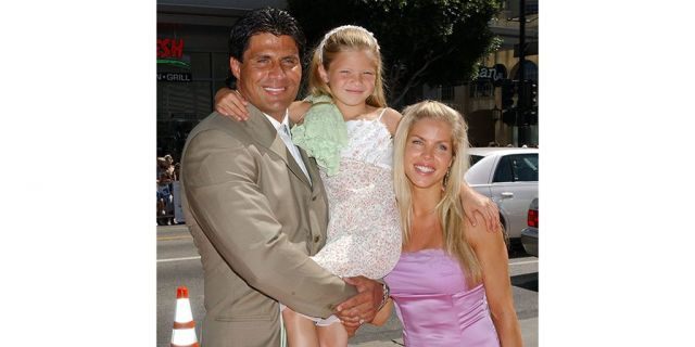 Jose Canseco, daughter Josie and then-wife Jessica. — Getty