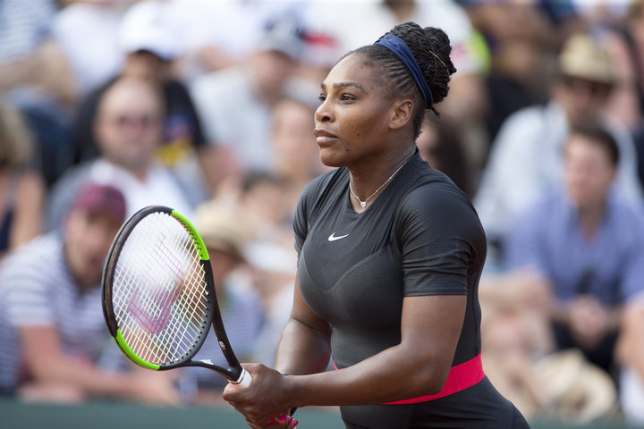 Williams at the 2018 French Open.