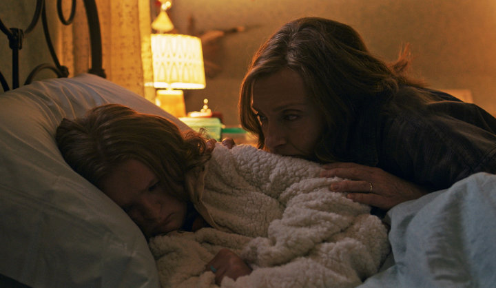 Milly Shapiro and Toni Collette in "Hereditary."