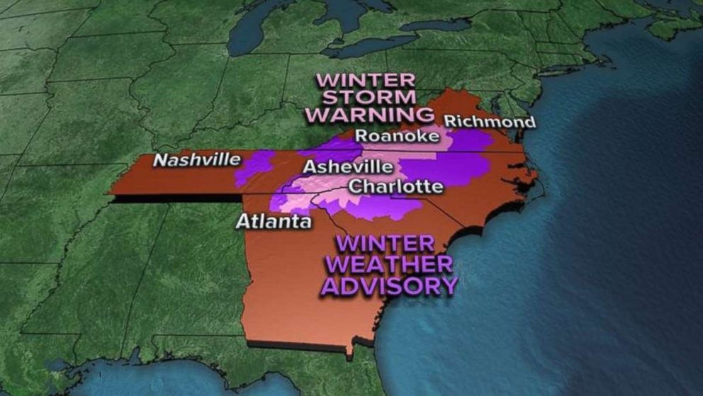 Winter weather advisories are still in effect this morning for much of the Southeast.