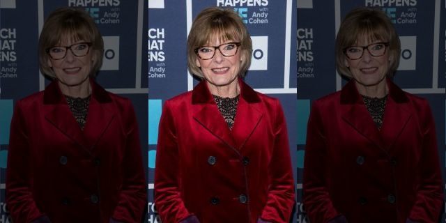 Jane Curtin on "What Happens Live with Andy Cohen" in 2018. (Charles Sykes/Bravo/NBCU Photo Bank via Getty Images)