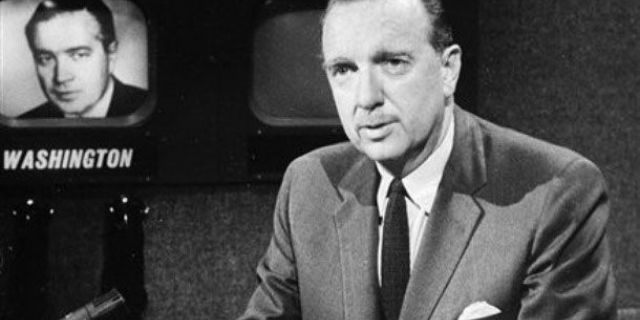 CBS' Walter Cronkite once set the bar for network evening news anchors. (AP Photo/CBS) 