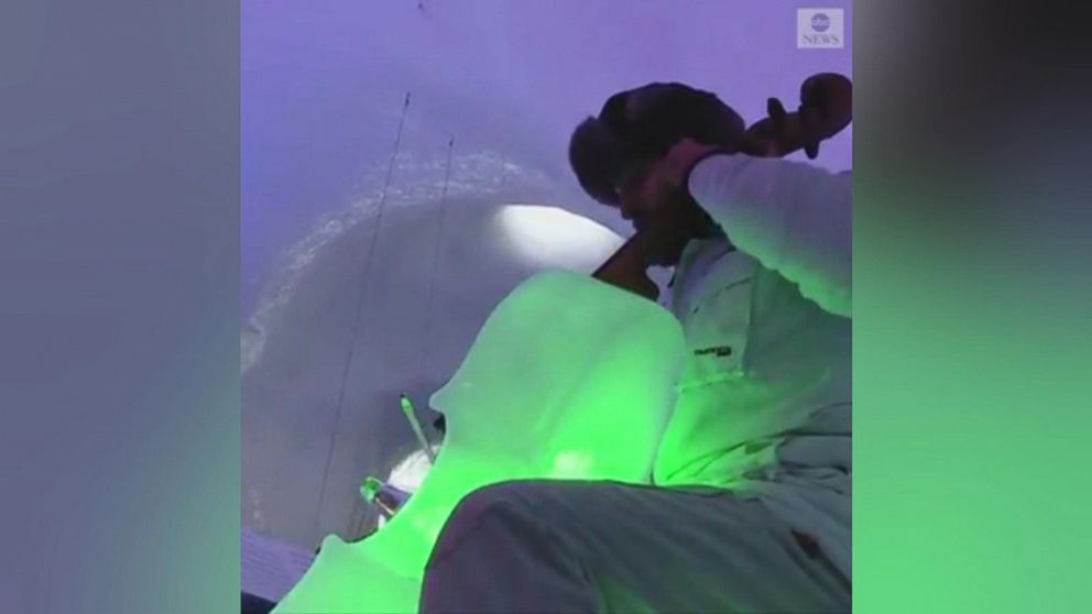 VIDEO: These musicians might have to skip their warm up as they play their instruments made of ice in an igloo on an Italian glacier.