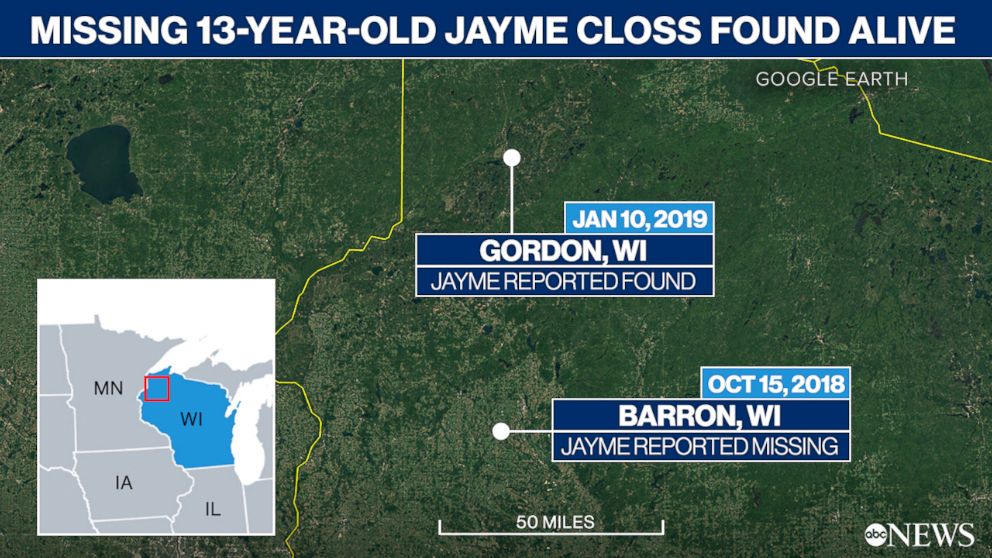 PHOTO: Missing 13 Year Old Jayme Closs Found Alive