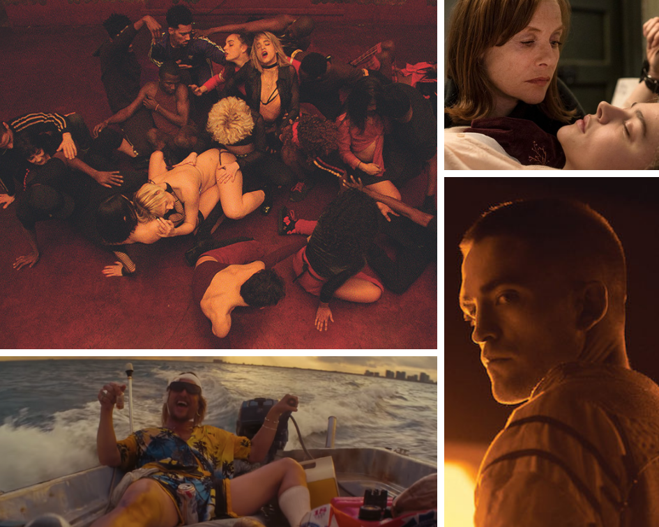 Clockwise from top left: "Climax," "Greta," "High Life" and "The Beach Bum."