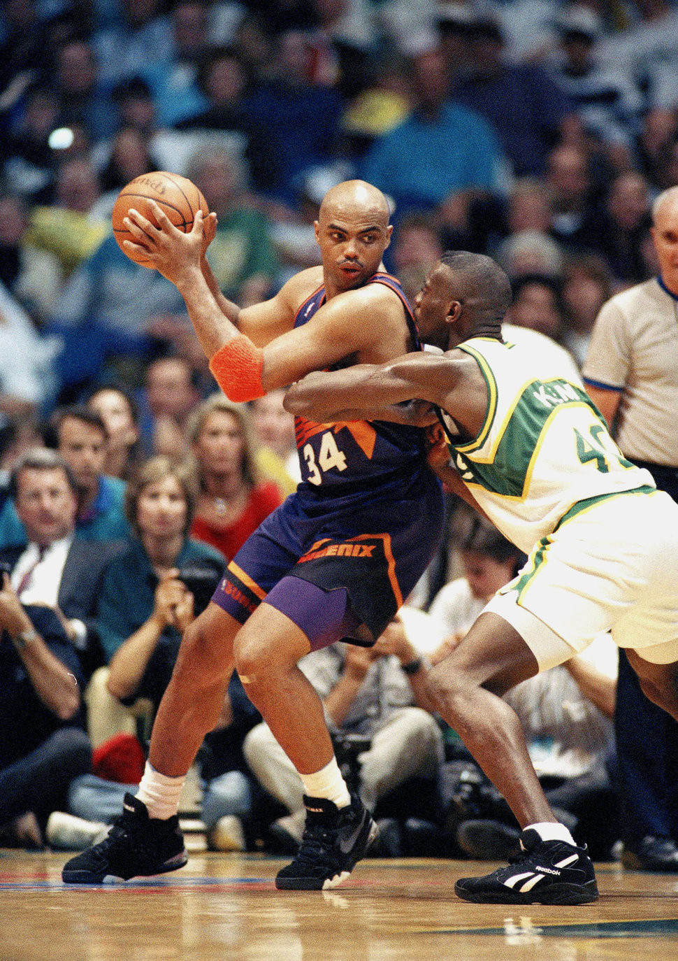 Charles Barkley's tendency to methodically back his opponents down beneath the basket prompted what was known as "The Barkley