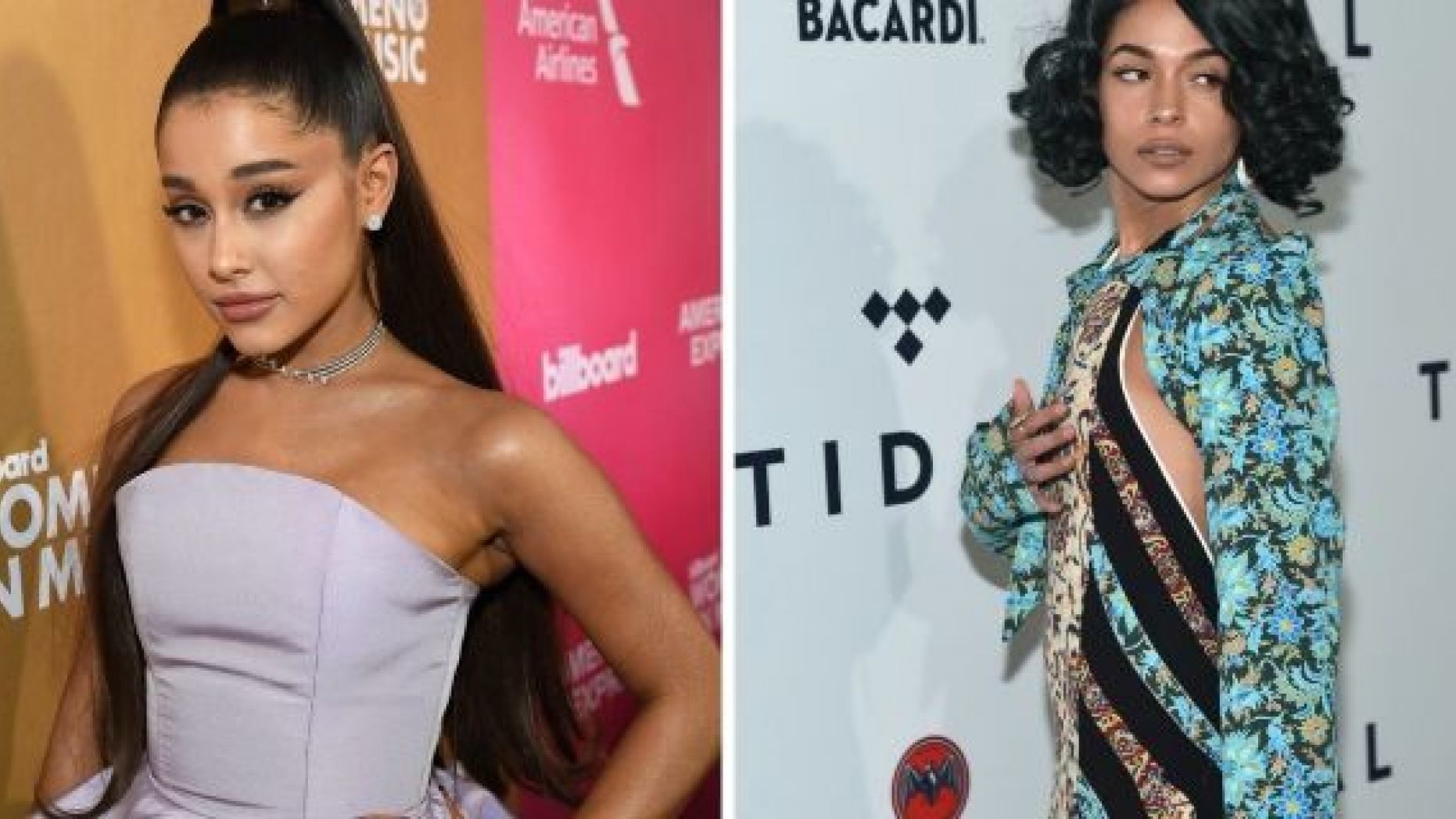 Princess Nokia [right] has accused Ariana Grande [left] of copying her track after she dropped her latest song "7 Rings."