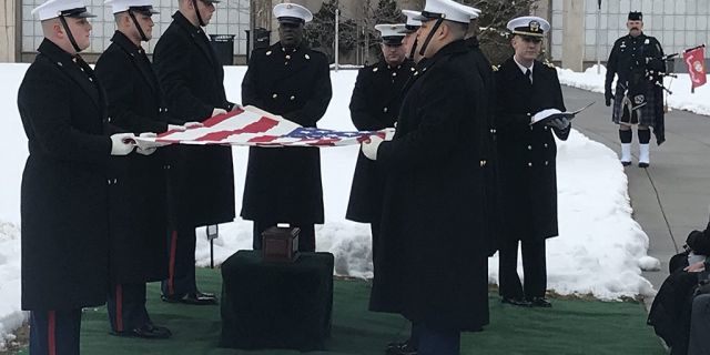 R. Lee Ermey was laid to rest at Arlington National Cemetery on Friday, Jan. 18, 2019.