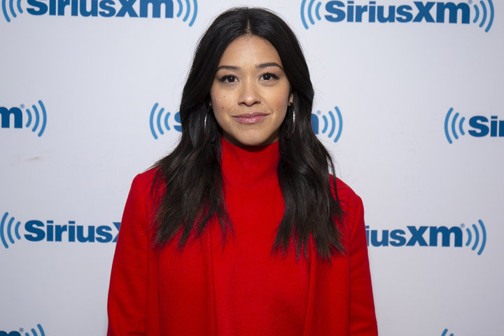 Gina Rodriguez visits SiriusXM Studios on January 22, 2019 in New York City.