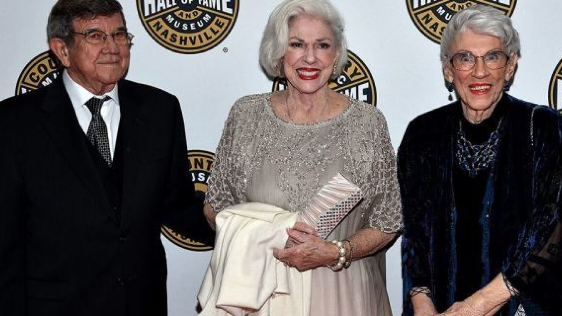 From l-r: Bonnie Brown, Maxine Brown and guest attend The Country Music Hall of Fame 2015 Medallion Ceremony at the Country Music Hall of Fame and Museum on October 25, 2015 in Nashville, Tennessee. (Photo by John Shearer/Getty Images for CMHOF)