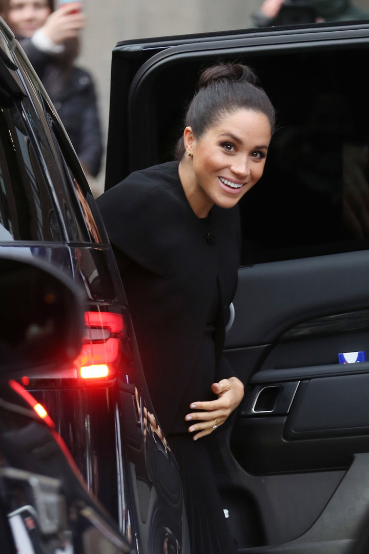 Meghan, Duchess of Sussex visits the Association of Commonwealth Universities at City, University Of London on Jan. 31 in Lon