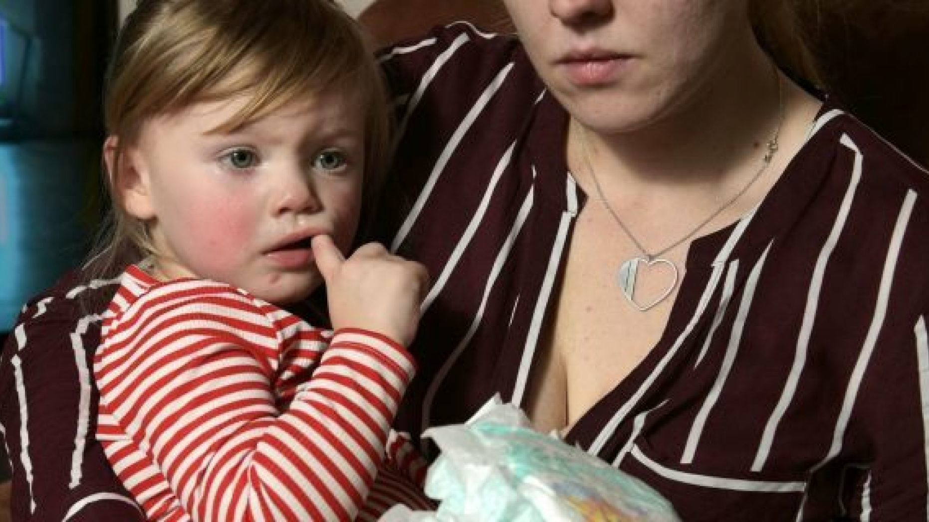 Charlotte Downie claims she found glass in her daughter's Little Angels diaper. 