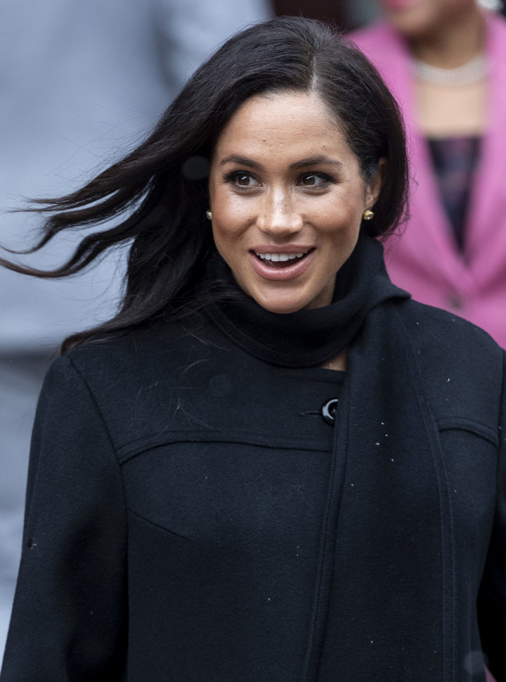 Meghan thanked the crowd for waiting in the cold to&nbsp;say hello.