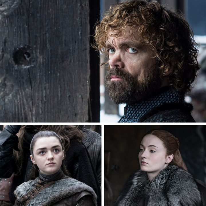 Starring Arya, Sansa and Tyrion as sad face emojis.