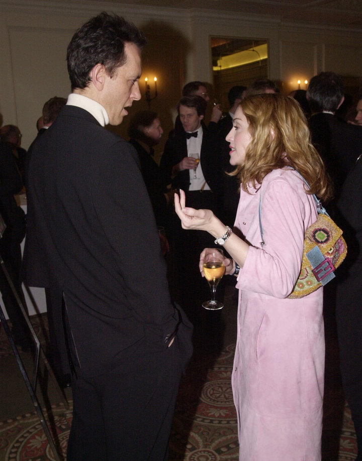 Richard E. Grant and Madonna at the&nbsp;Evening Standard British Film Awards in 2000.