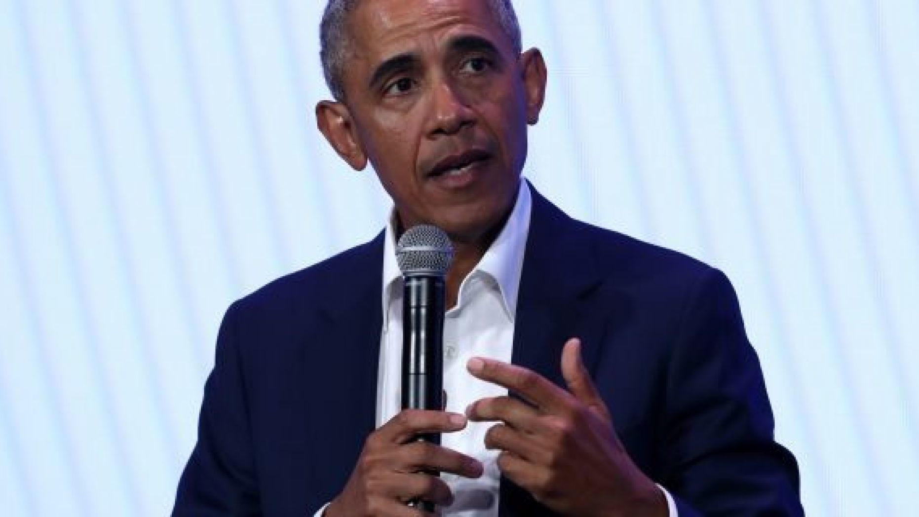 Former President Barack Obama speaks during the MBK Rising! My Brother’s Keeper Alliance Summit on February 19, 2019 in Oakland, California.