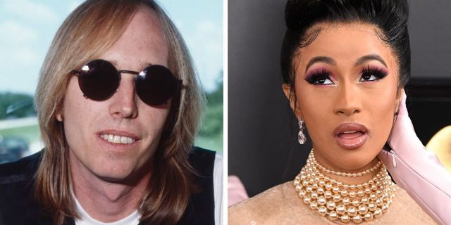 Cardi B thanked the late Tom Petty by mistake on Monday after she received a congratulatory flower bouquet for her Grammys win.