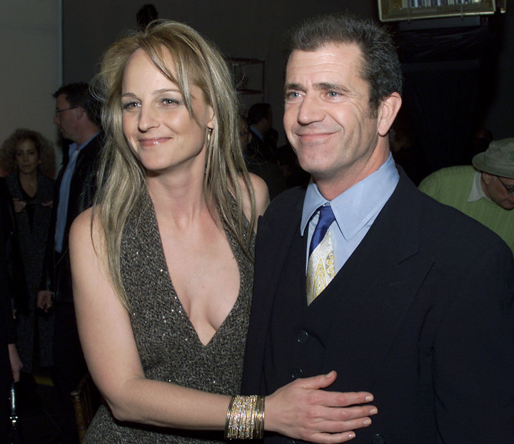 Helen Hunt and Mel Gibson at the "What Women Want" premiere.&nbsp;