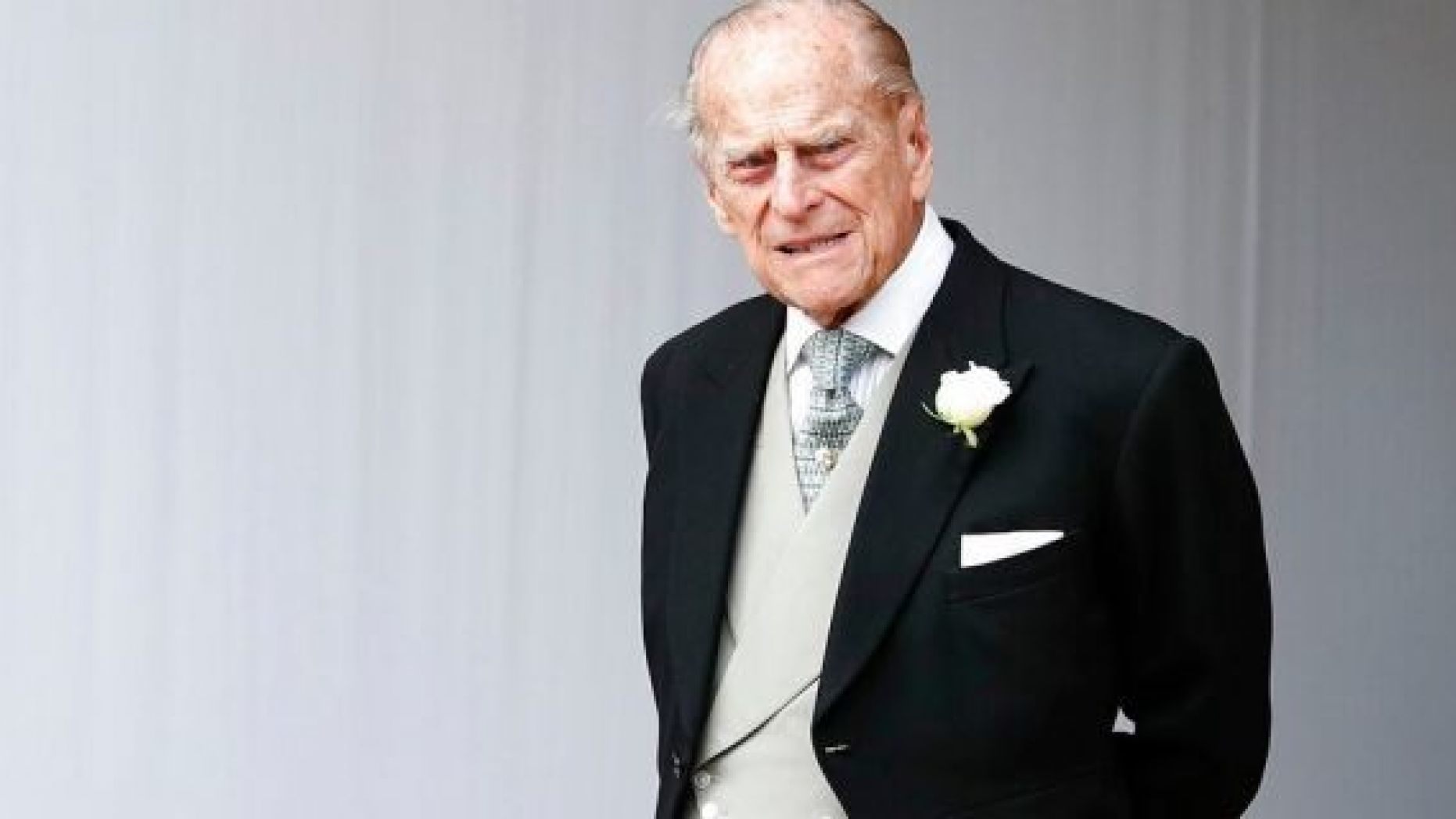 FILE - In this Friday, Oct. 12, 2018 file photo, Britain's Prince Philip waits for the bridal procession following the wedding of Princess Eugenie of York and Jack Brooksbank in St George's Chapel, Windsor Castle, near London, England. Buckingham Palace said Saturday Feb. 9, 2019, that 97-year-old Prince Philip has decided to stop driving, less than a month after he was involved in a collision that left two women injured. (AP Photo/Alastair Grant, Pool, File)