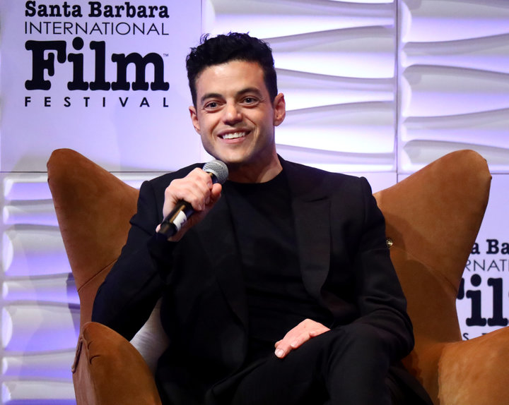 Rami Malek speaks onstage at the 34th Santa Barbara International Film Festival on Feb. 1.