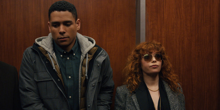 Nadia (Natasha Lyonne) and Alan (Charlie Barnett) being very chill about almost dying in "Russian Doll."