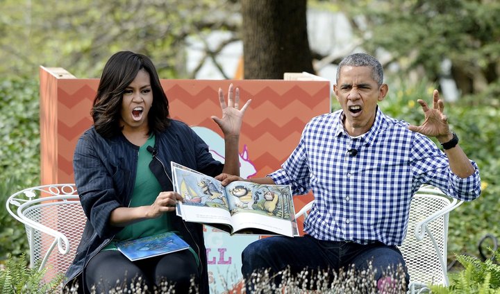 Michelle said former president Barack Obama loves the kids' book&nbsp;<i>﻿Where the Wild Things Are,&nbsp;</i>﻿a title the couple used to read at the Easter Egg Roll event at the White House.&nbsp;