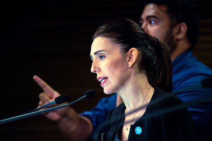 New Zealand Prime Minister Jacinda Ardern speaks during a Post Cabinet media press conference at Parliament in Wellington on 
