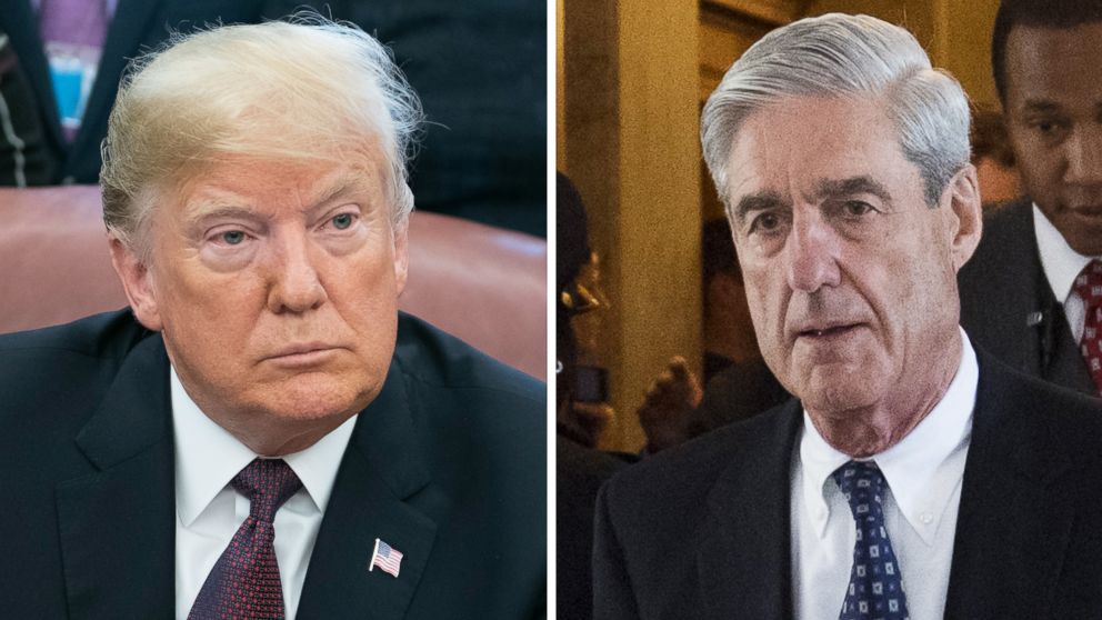 President Donald Trump is pictured in Washington, Nov. 16, 2018 and Special Counsel Robert Mueller is pictured in Washington on June 21, 2017.