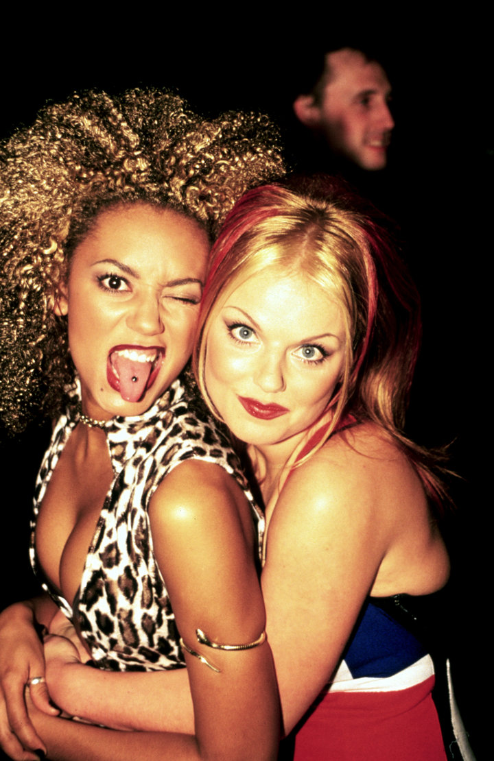 Mel B, pictured with Geri Halliwell in 1997, says the two had a fling, and now Mel B says she's afraid of what Halliwell's re