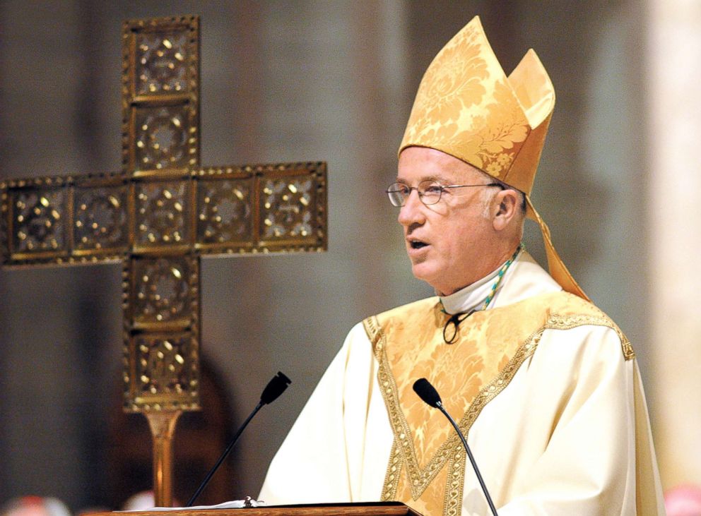 The Rev. Michael J. Bransfield expresses his thanks in his closing remarks during his ordination and installation, becoming the eighth Roman Catholic bishop of West Virginia, during services at St. Joseph Cathedral in Wheeling, W.Va., Feb. 22, 2005.