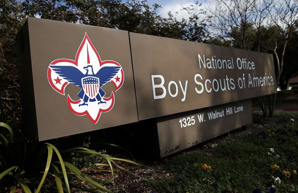PHOTO: A sign for the National Office outside the Boy Scouts of America Headquarters, Feb. 4, 2013, in Irving, Texas.