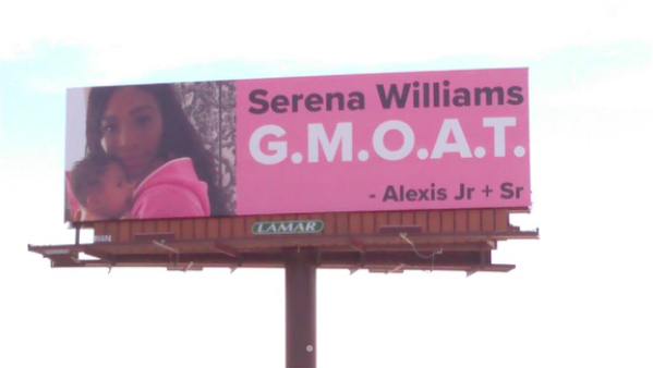 Williams said the billboards made her cry.