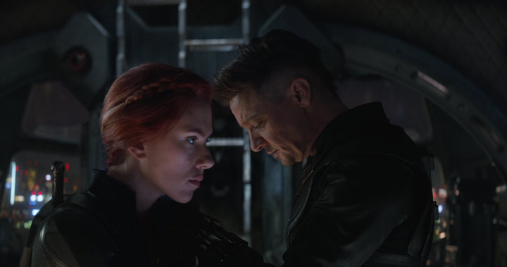 Scarlett Johansson and Jeremy Renner in "Avengers: Endgame."