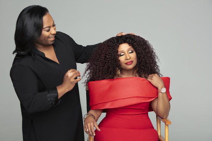 Chaka Khan with longtime manager and stylist George Robert Fuller.