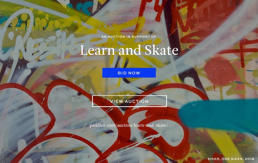Bid at the Learn and Skate Auction