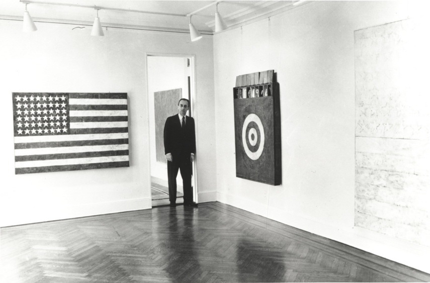 Jasper Johns at Leo Castelli Gallery