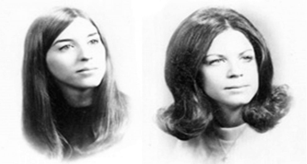 Janice Pietropola and Lynn Seethaler are pictured in images released by the Virginia Beach Police Department. The two 19-year-old women were slain in 1973 while on vacation in Virginia.