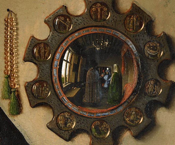 Jan van Eyck - The Arnolfini Portrait detail