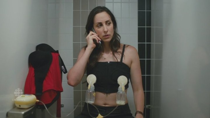 Catherine Reitman in "Workin' Moms."&nbsp;