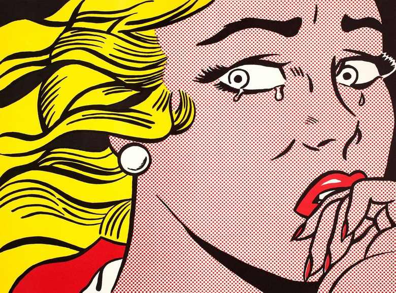 Roy Lichtenstein - Crying girl