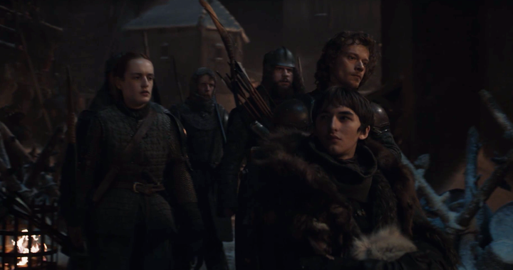 Bran looking at Tyrion in Season 8, Episode 3.