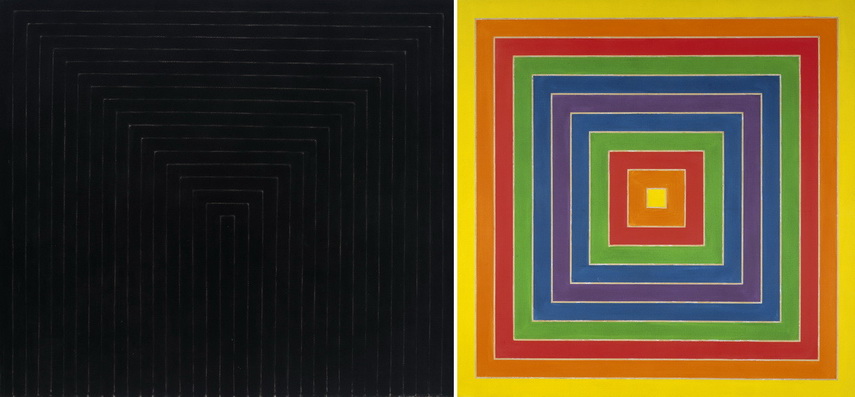 Left Frank Stella - Getty Tomb Right Frank Stella - Whom Sketch