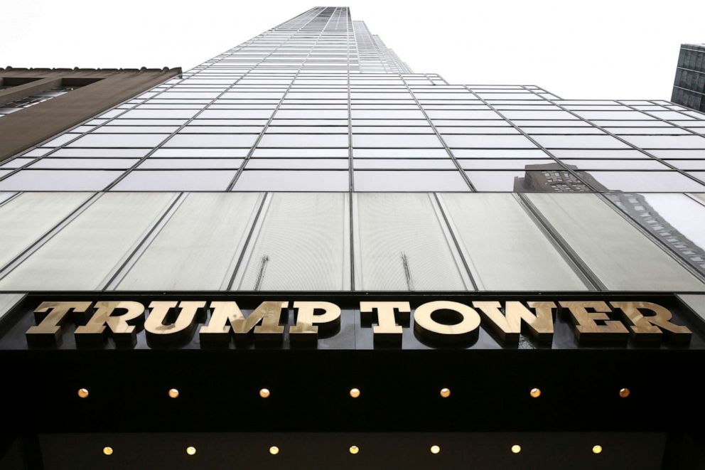 PHOTO: Trump Tower on 5th Avenue in the Manhattan borough of New York City, April 18, 2019.