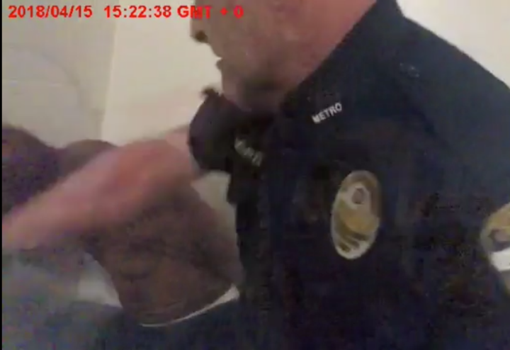 Bodycam footage captured an officer punching Terry Whitehead, then 19, while he was sitting in handcuffs.
