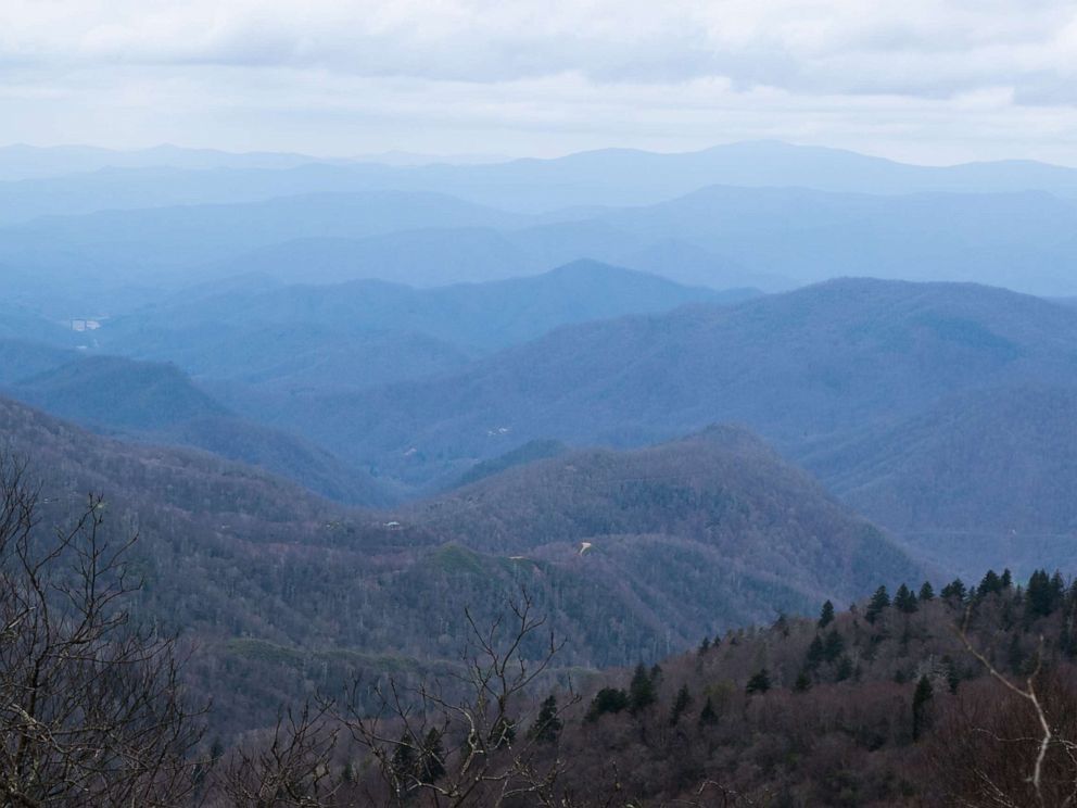 PHOTO: Layers of blue mountains on the Appalachian Trail. 