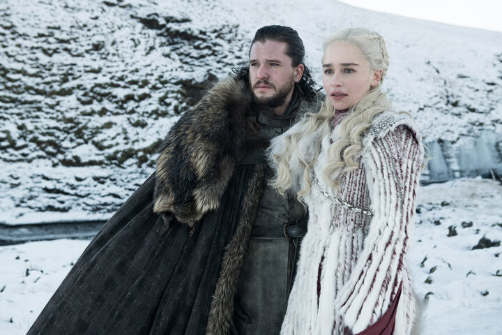 Jon Snow and Daenerys in chillier times.&nbsp;