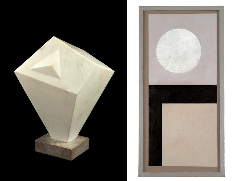 Left Barbara Hepworth - Form Right Ben Nicholson - Untitled